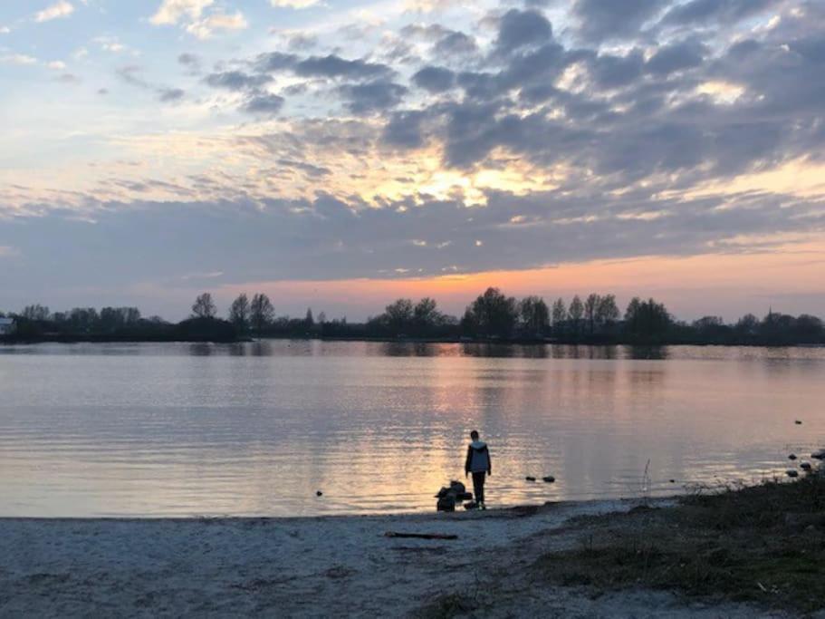 Gezellige Pipo Met Grote Schommel Aan Het Water Villa Medemblik Exterior photo